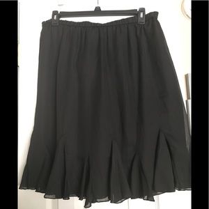 🥰 Plus Size-Black Tulip Skirt